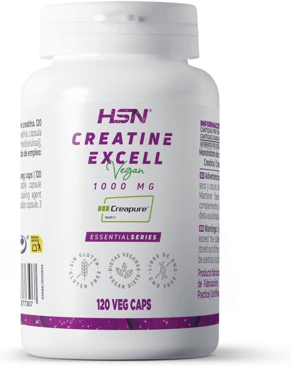 HSN Kreatín excell 100% CREAPURE 120 kapsúl Exp.: 2026+