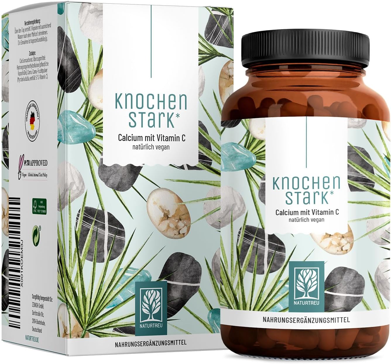 NATURTREU Knochen stark vápnik s vitamínom C 120 kapsúl Exp.: 2026+