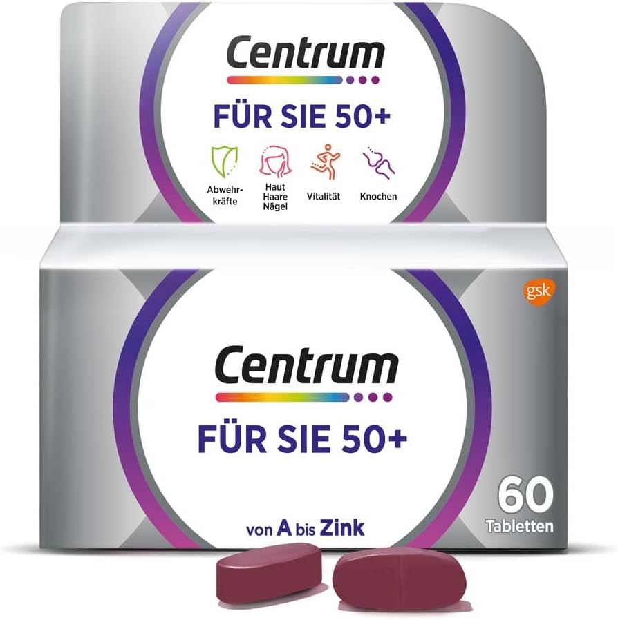 Centrum multivitamínový doplnok 50+, 60 tabliet