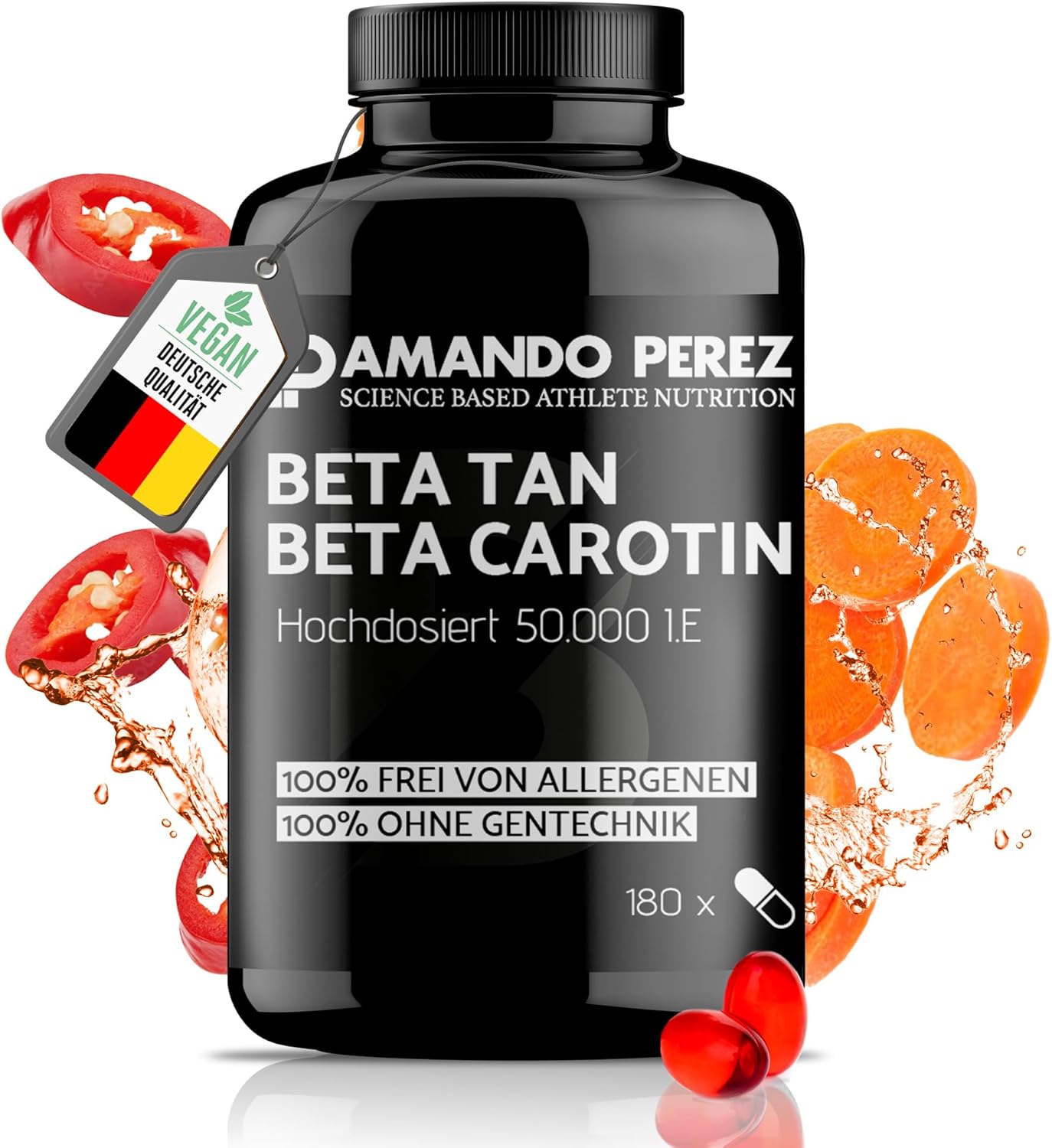 Amando Perez Beta Tan 50 000 IU beta karoténu 180 kapsúl Exp.: 2/2025