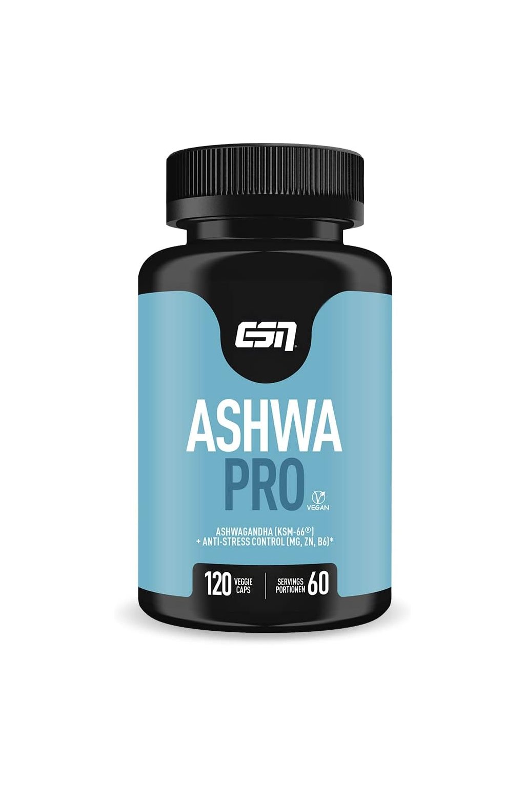 ESN Ashwa pro, 120 vegánskych kapsúl Exp.: 12/2025