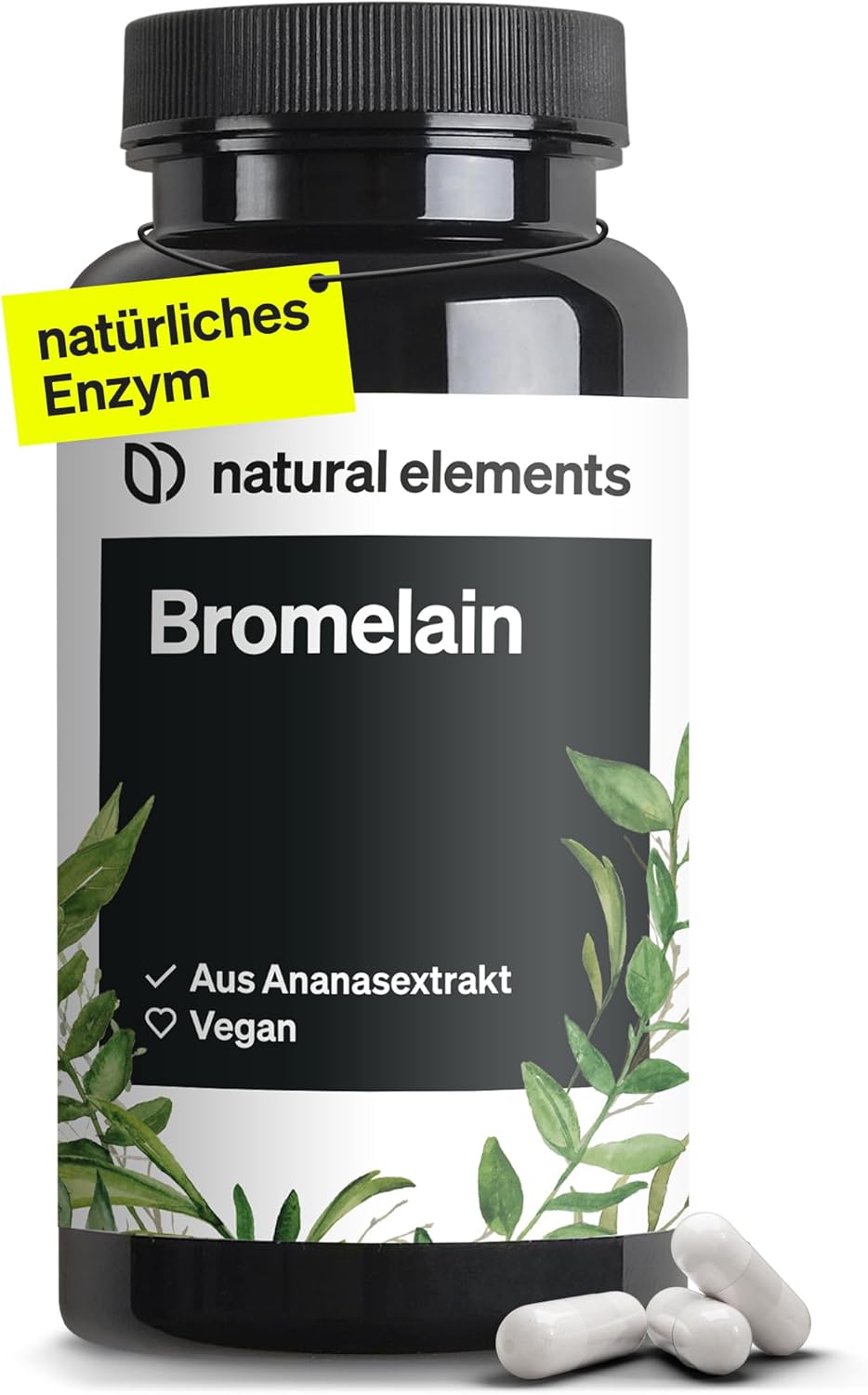 Natural elements Bromelain - 400 mg 90 kapsúl Exp.: 2026+