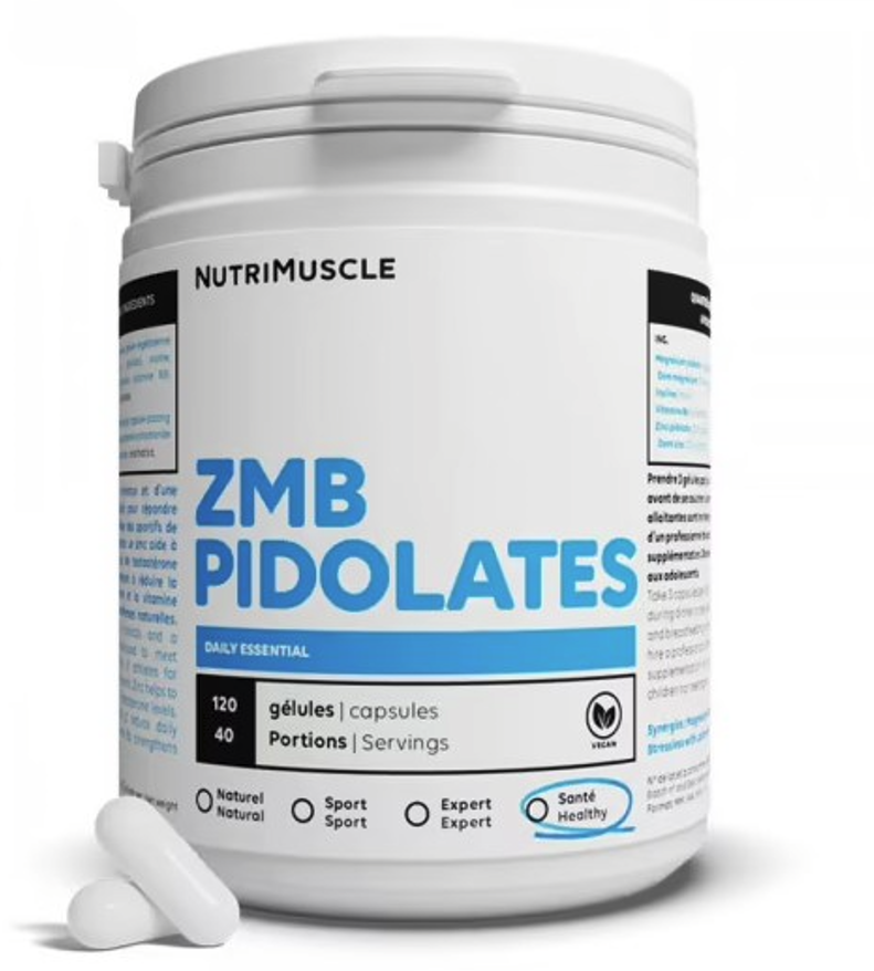 NutriMuscle ZMB Pidolates 120 kapsúl
