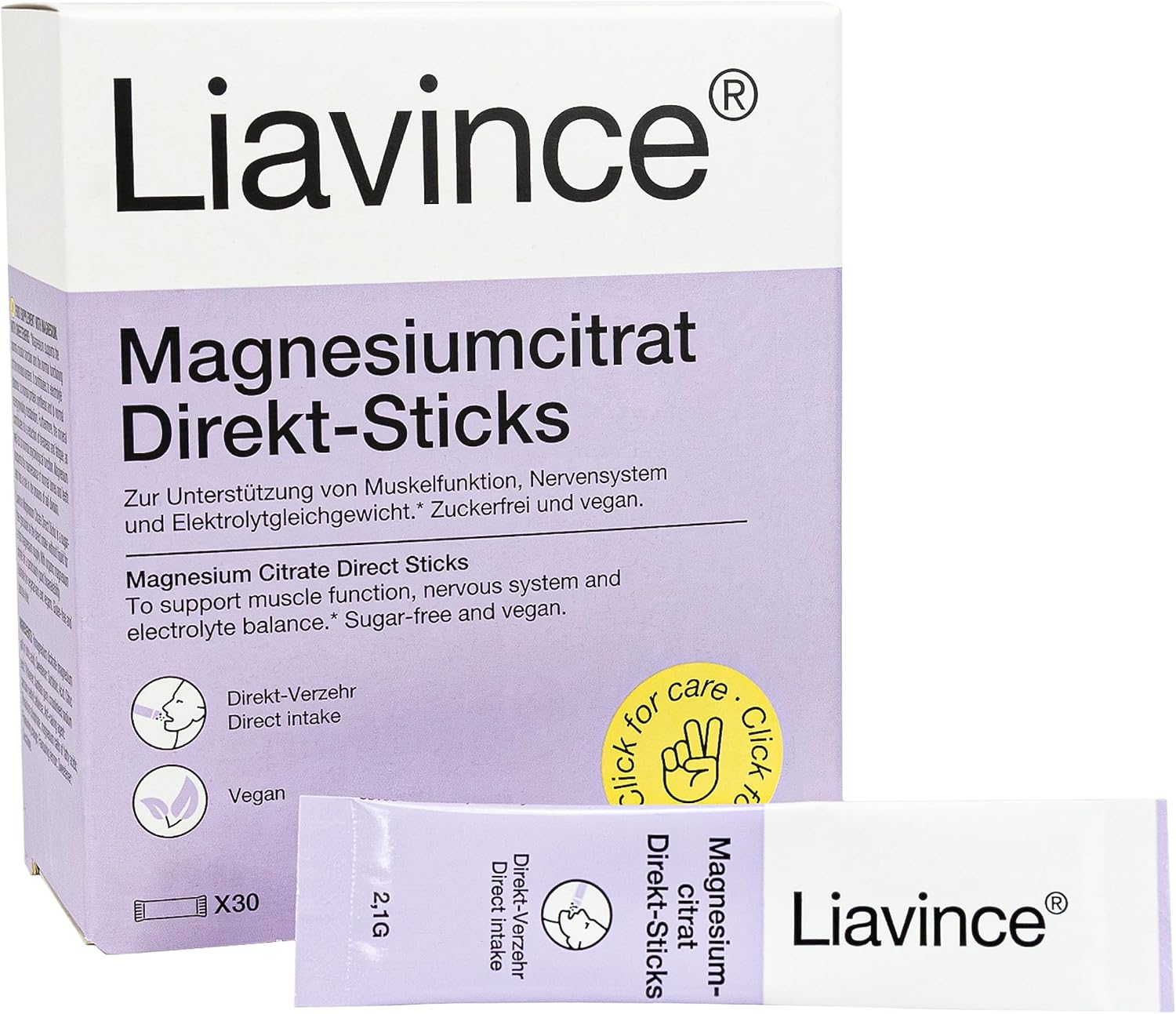 Liavince Magnesium Citrate Direct tyčinka 2,1 g x 40 ks-bez krabice