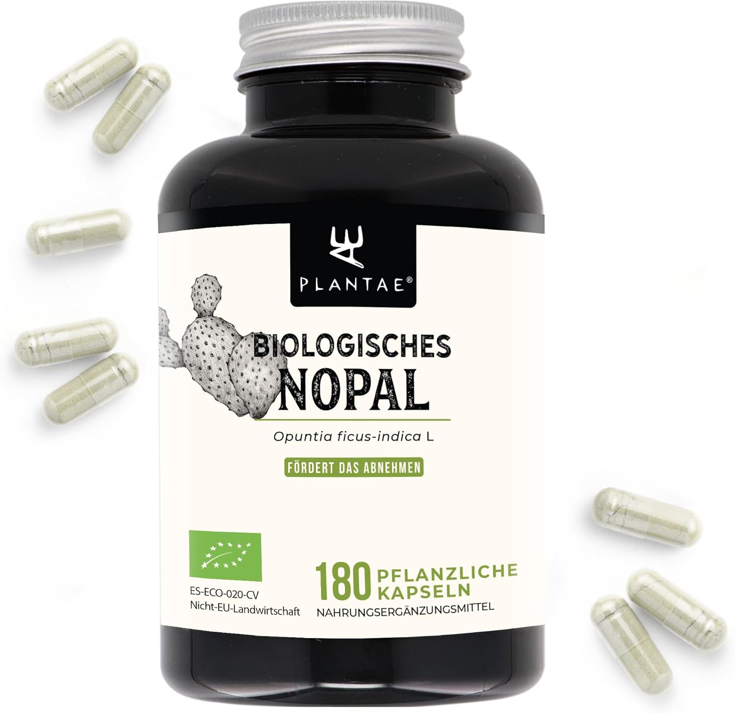 PLANTAE Organický nopál 470 mg 180 kapsúl Exp.: 8/2025
