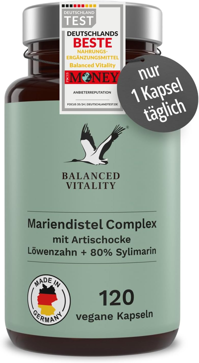 Balanced vitality Kapsule z ostropestreca mariánskeho – artičok 120 ks Exp.: 2026+