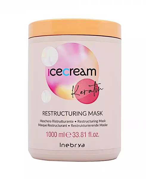 Inebrya Reštrukturalizačná maska na poškodené vlasy s keratinom 1000ml