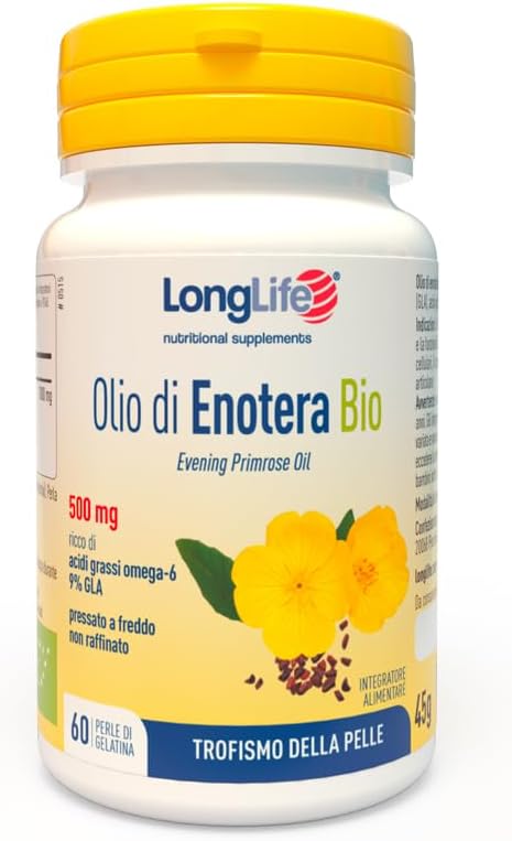 LongLife organický pupalkový olej 500 mg 60 kapsúl Exp.: 2026+