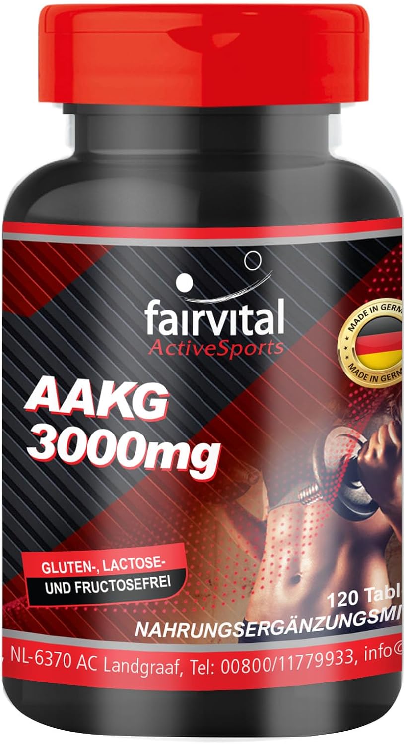 Fairvital AAKG 3000 mg, L-arginín-alfa-ketoglutarát,120 tabliet