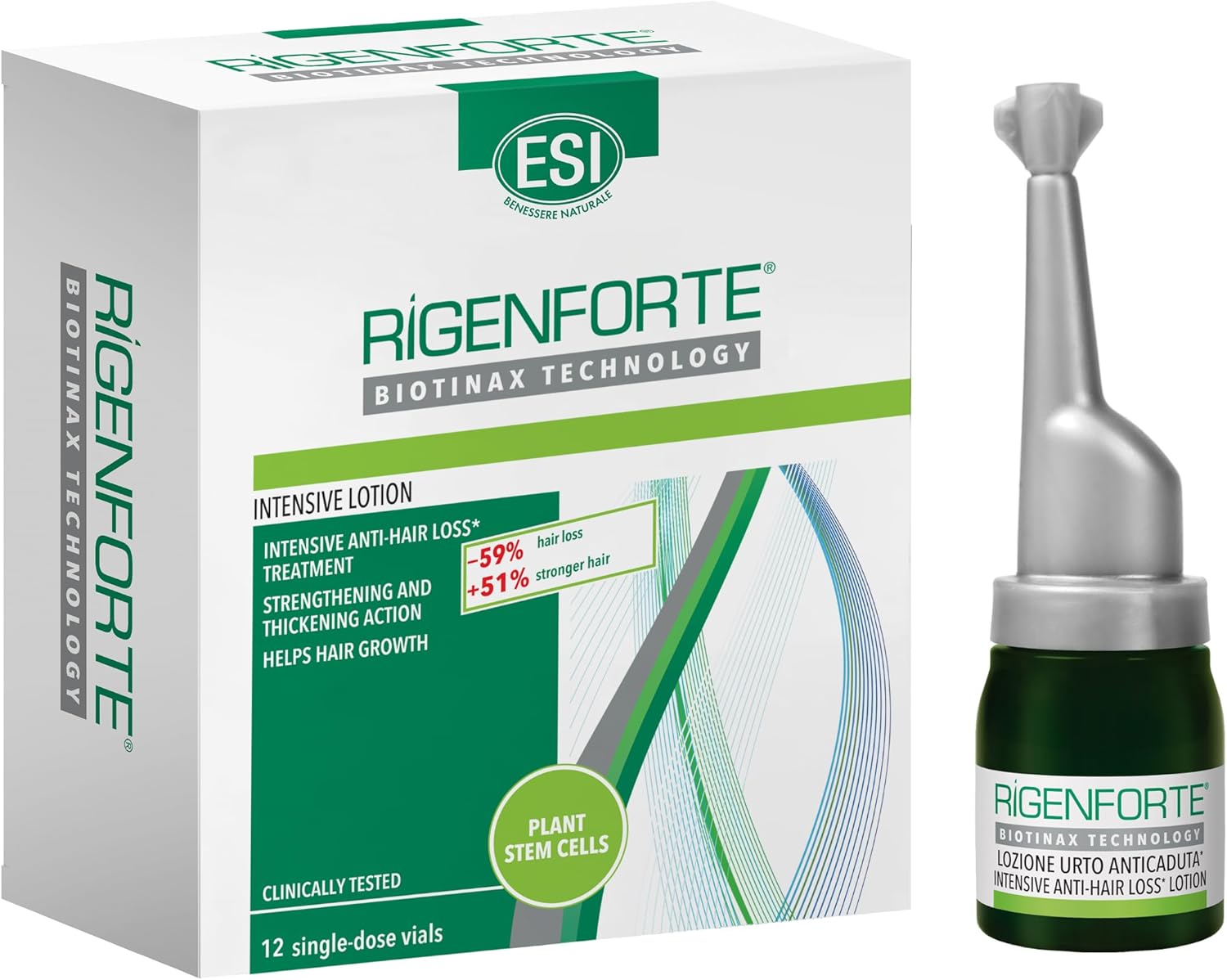 Esi Rigenforte ampulky proti vypadávaniu vlasov 12x10ml
