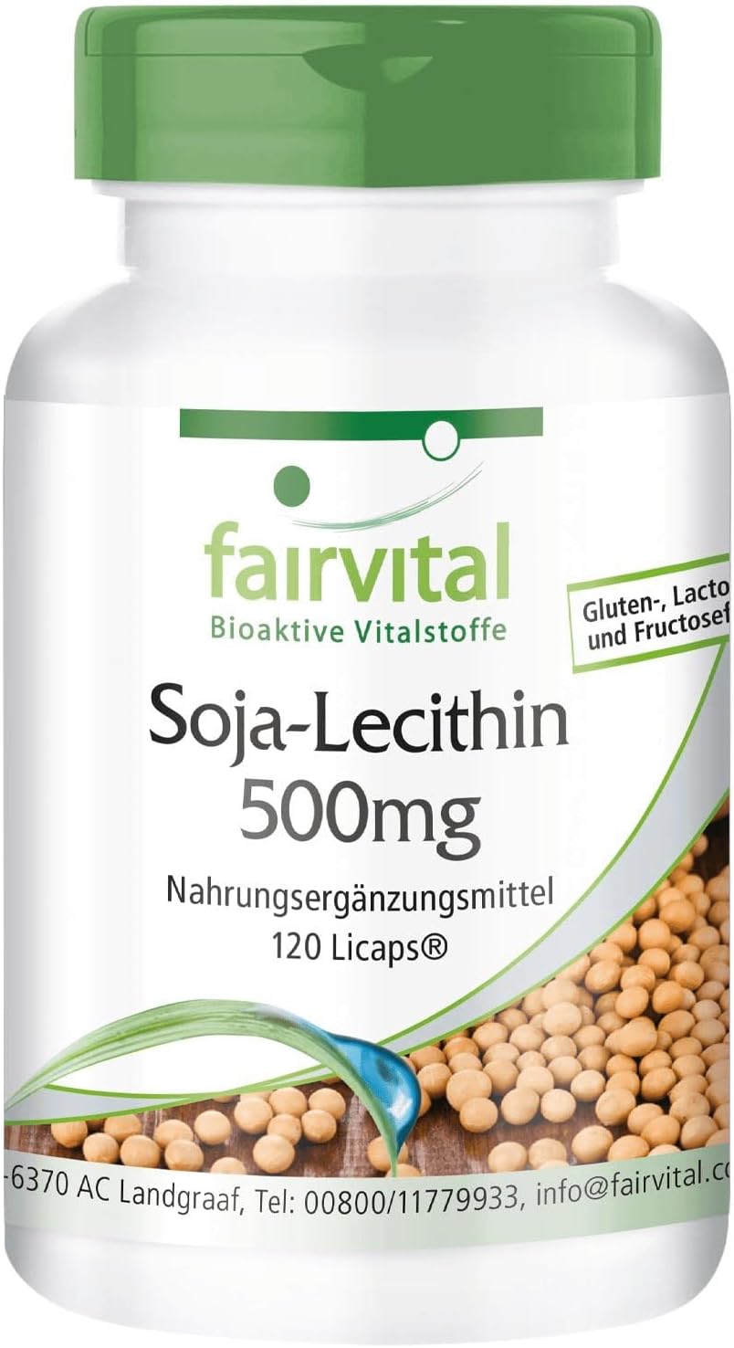 Fairvital sójový lecitín 500 mg 120 kapsúl