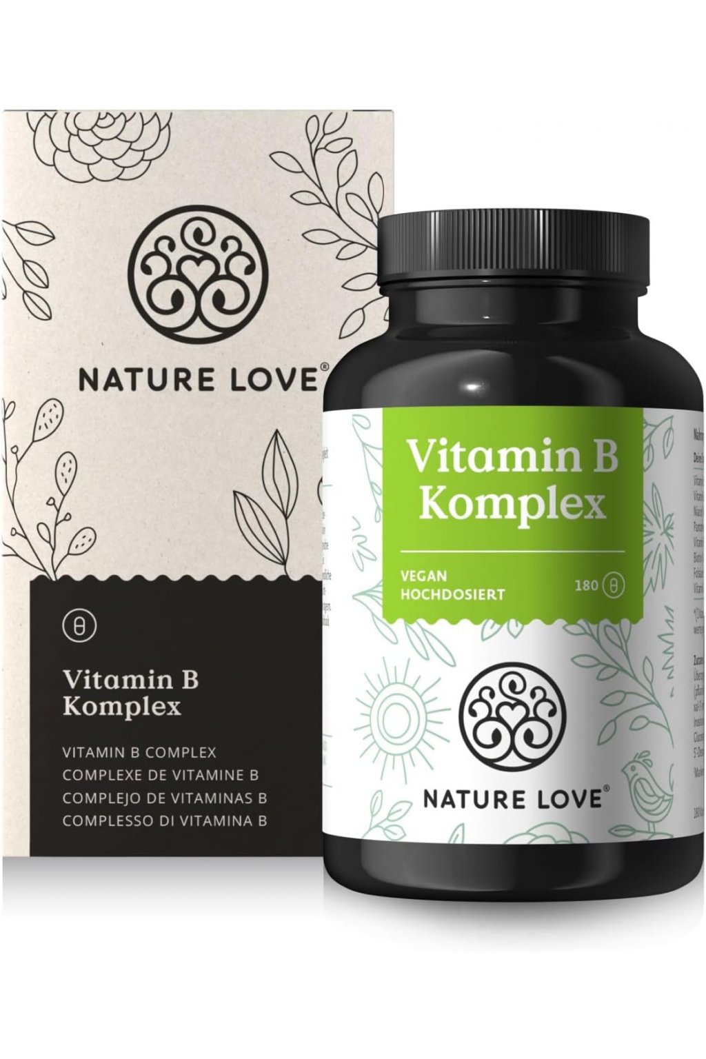 Nature Love Vitamín B Complex 180 kapsúl Expiracia: 8/2025