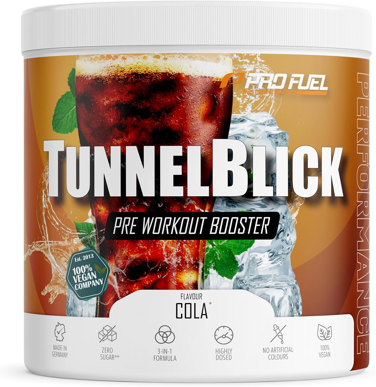 Pro Fuel ProFuel TunnelBlick Predtréningový posilňovač Cola 360 g-exp:22.03/25