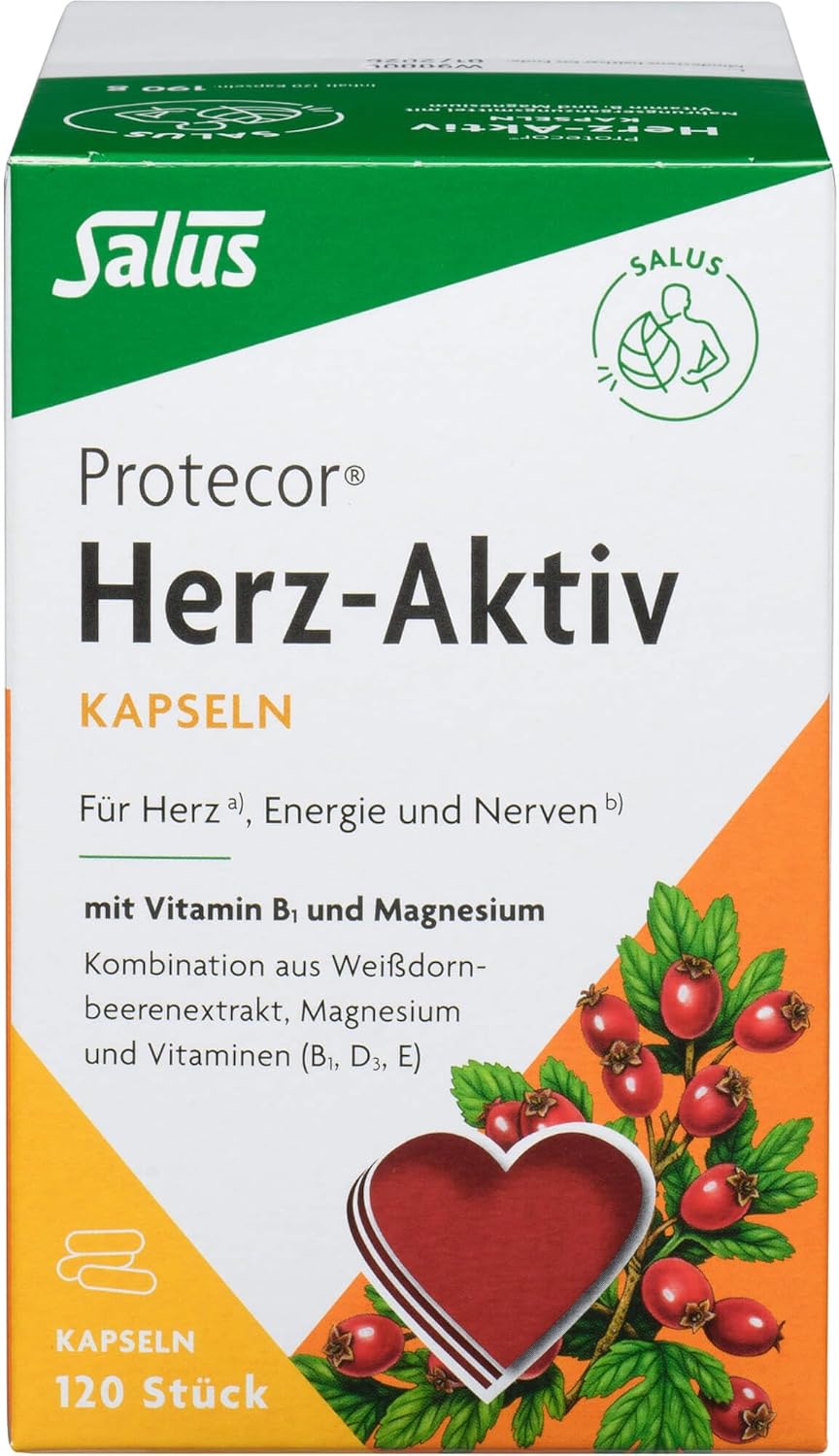 Salus Protecor Herz Active na podporu činnosti srdca 120 kapsúl-nekompletné balenie