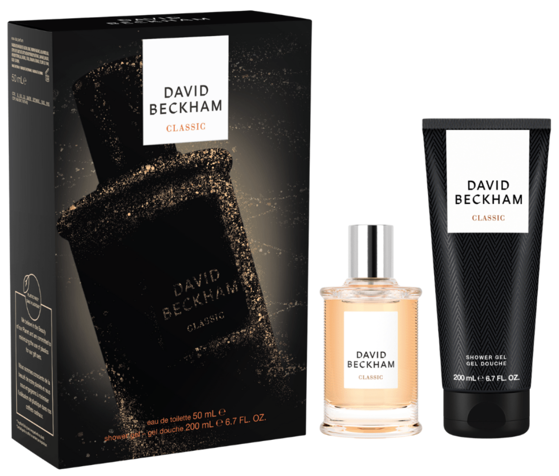 DAVID BECKHAM Classic Sada, 50 ml + 200 ml (Krabička je poškodená)
