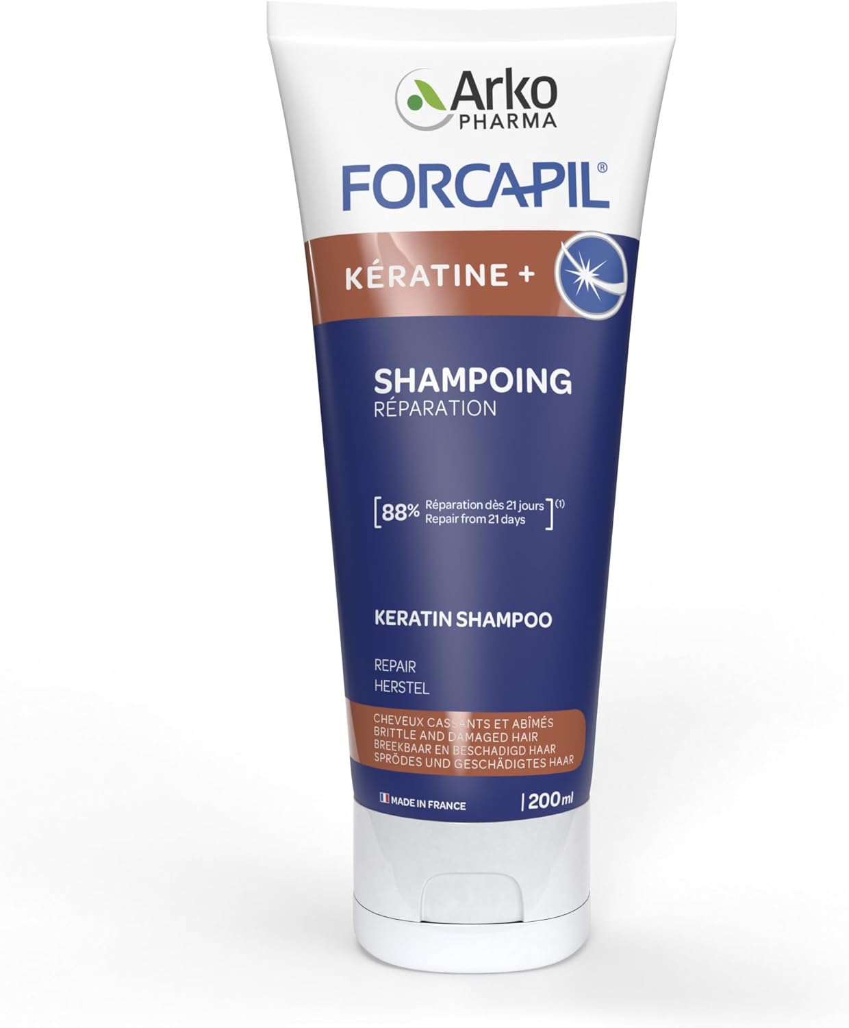 ARKOPHARMA Forcapil Keratin+ posilňujúci šampón 200 ml