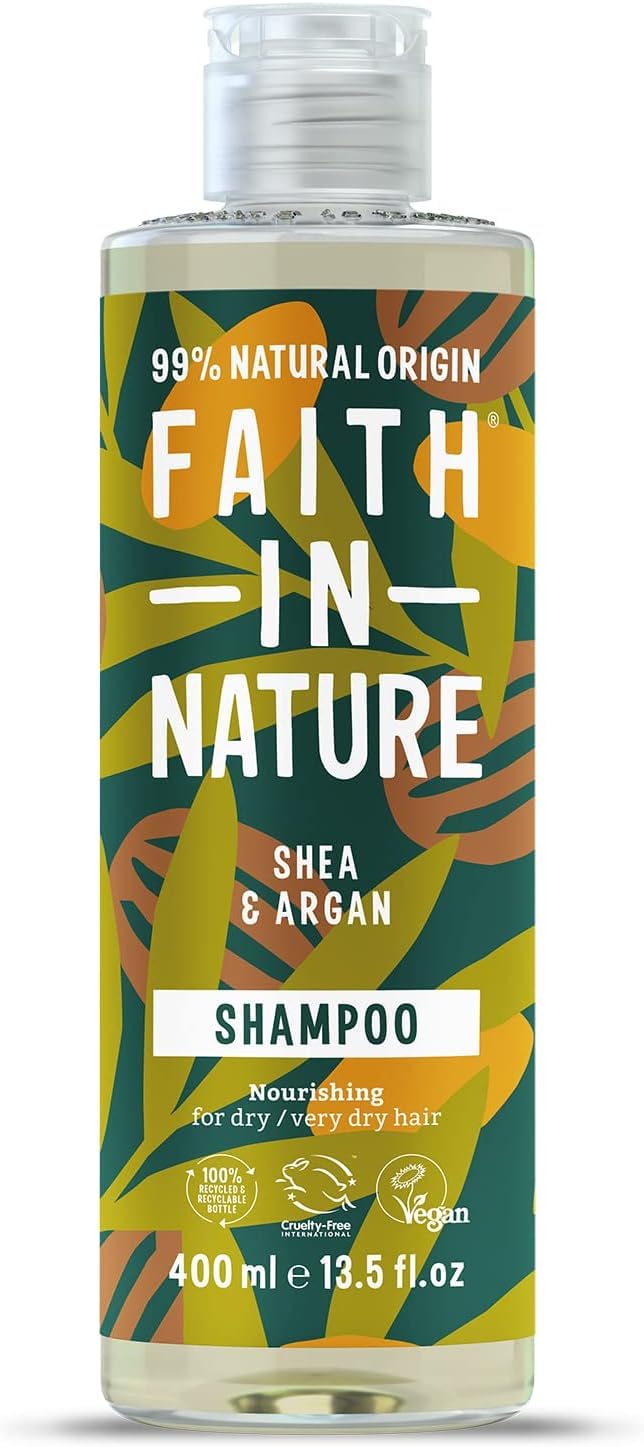 Faith in Nature Prírodný šampón Shea & Argan 400 ml