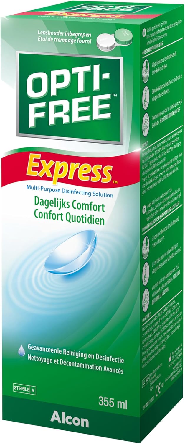 Alcon Opti Free Express roztok starostlivosti o šošovky 355 ml-poškodená krabica