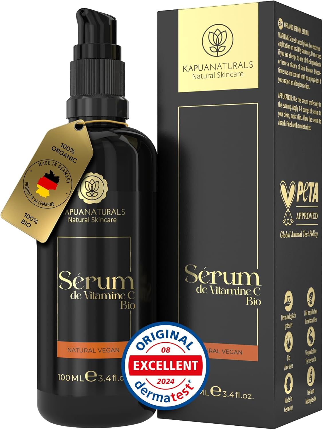 KAPUANATURALS BIO sérum vitamínu C 100 ml