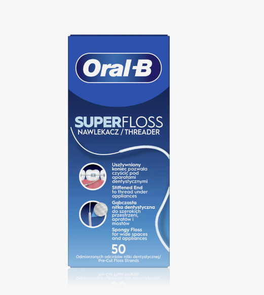 Oral-B Super Floss Zubná niť 50 ks vopred narezané vlákna