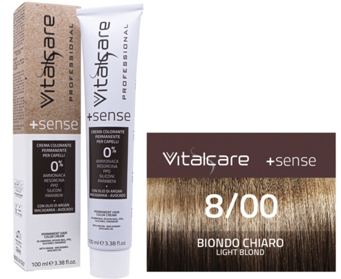 Vitalcare - Farba na vlasy svetlá blond 8/00 100ml