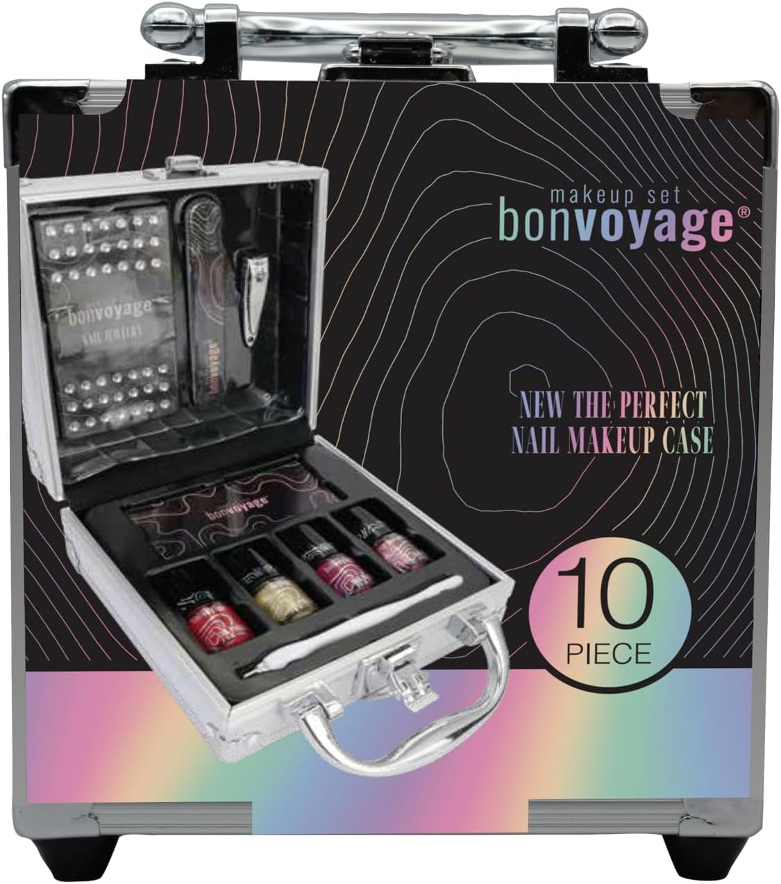 Bon Voyage Bonvoyage The Perfect Nail, 10-dielna kompletná sada na manikúru