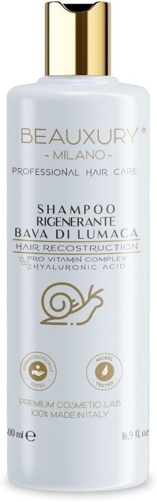Beauxury Milano 500ml rekonštrukčný šampón so slimačím slizom