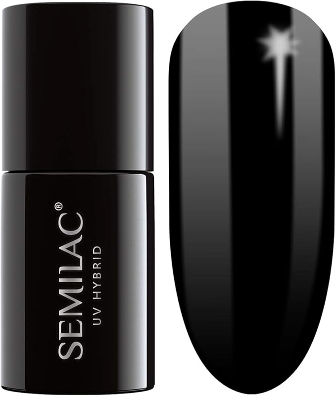 SEMILAC Gélový Lak na Nechty – Black Diamond, 7 ml