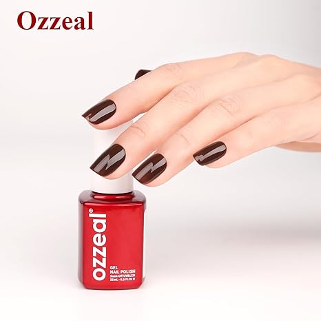 Ozzeal Gélový Lak na Nechty – Dark brown 15ml