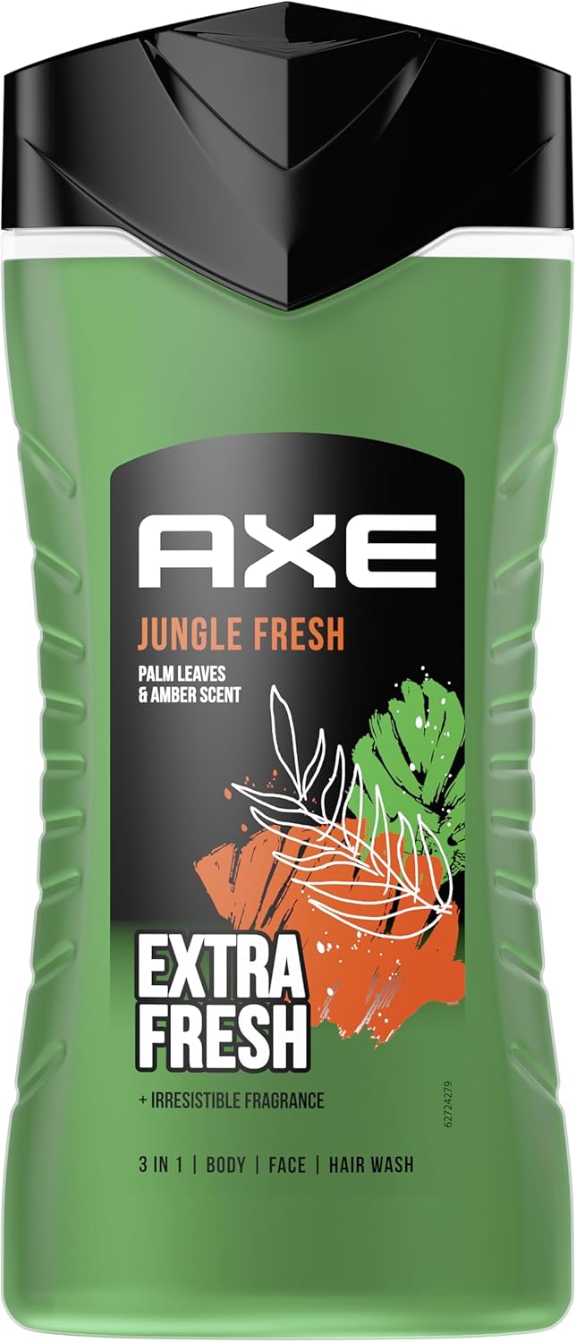 Axe Jungle Fresh 3 v 1 sprchový gél a šampón na telo 250 ml