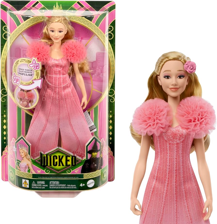 Mattel Wicked Spievajúca Glinda Módna bábika a doplnky