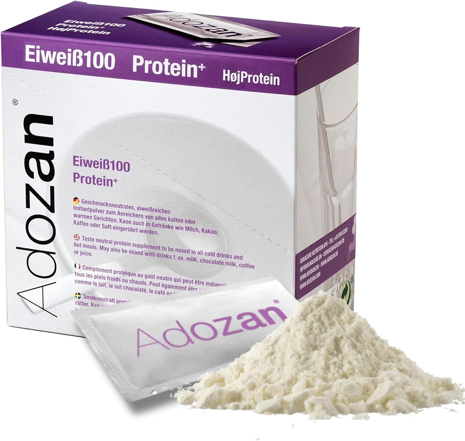 Adozan Eiweiß100 Proteínový prášok 20 x 10 g Exp.: 2026+