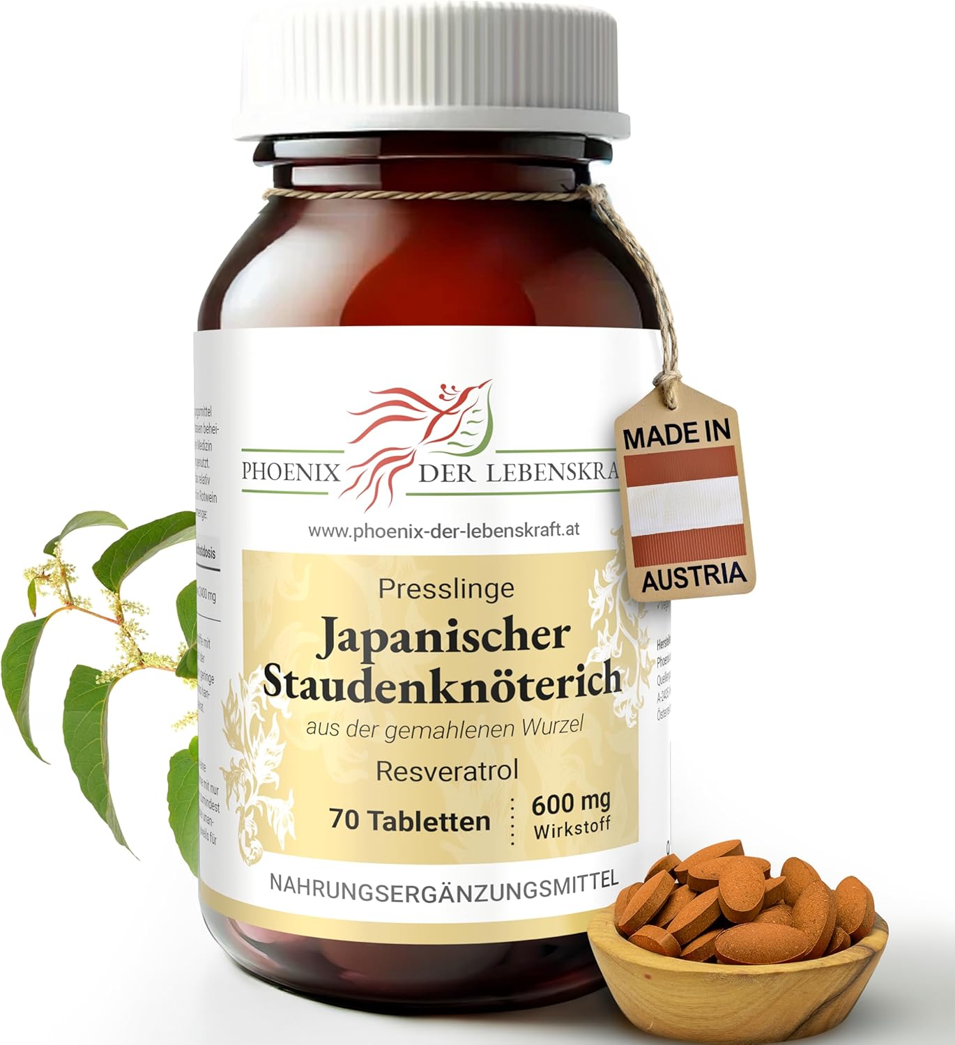 Phoenix der Lebenskraft Japonská trvalka 600 mg 70 tabliet-exp:6/25