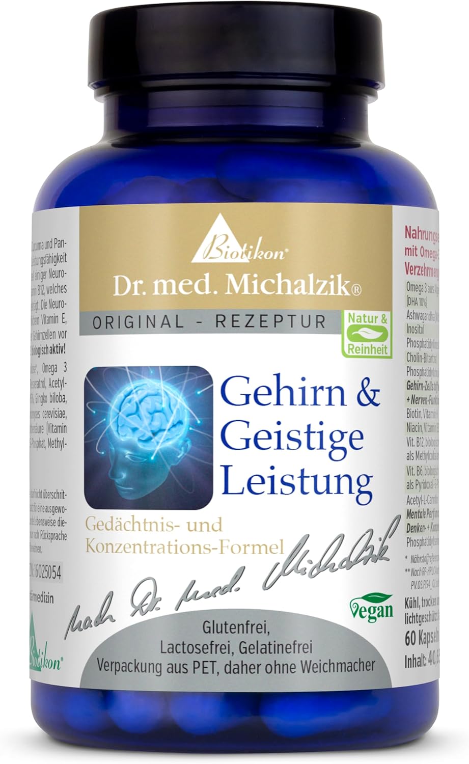BIOTIKON Dr. med. Michalzik Mozog a duševná výkonnosť 60 kapsúl Exp.: 12/2025