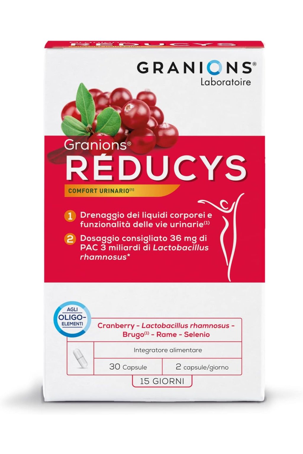 Granions Reducys Komfort močenia 15 kapsúl NEKOMPLETNÉ BALENIE!