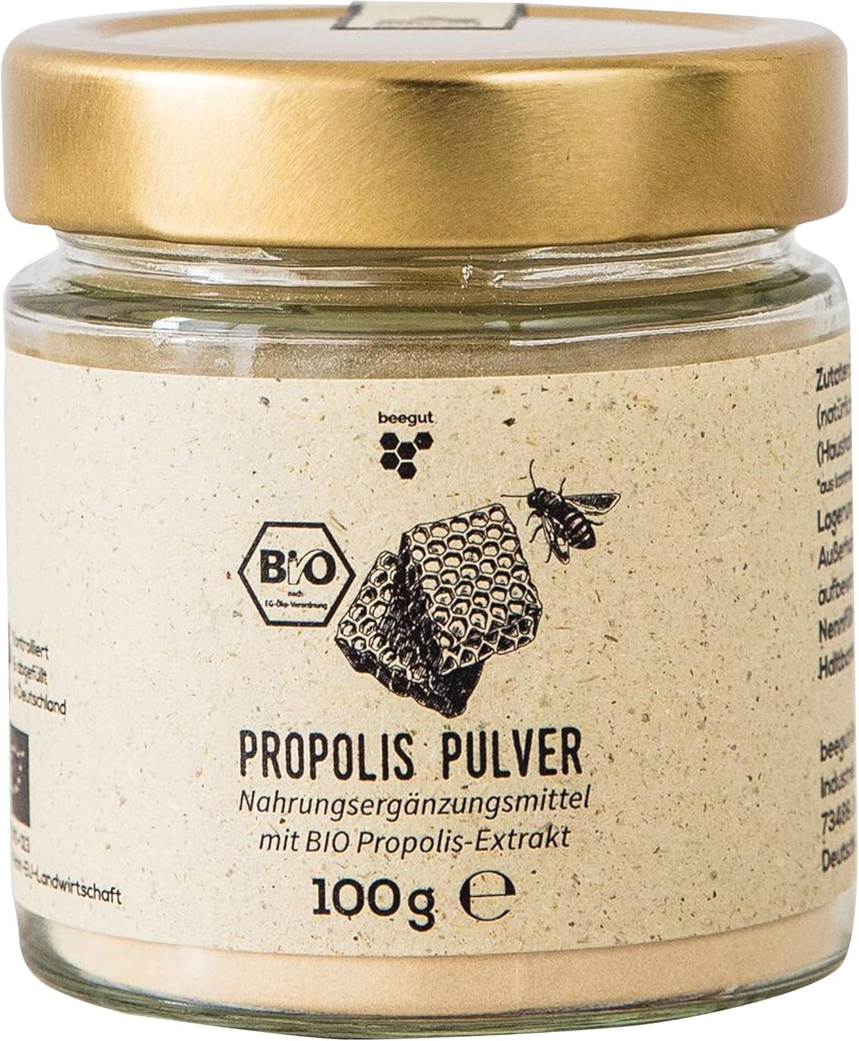 beegut Organický propolisový prášok 100 g Exp.: 2026+ beegut Organický propolisový prášok 100 g Exp.: 2026+