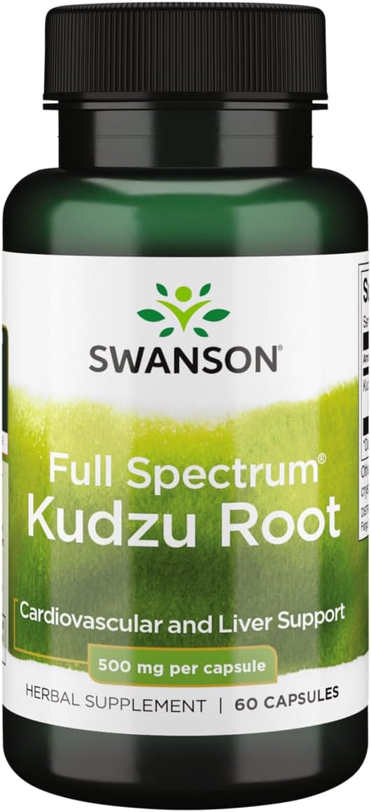 Swanson Full Spectrum Kudzu Root podporuje zdravie srdca a pečene 60 kapsúl