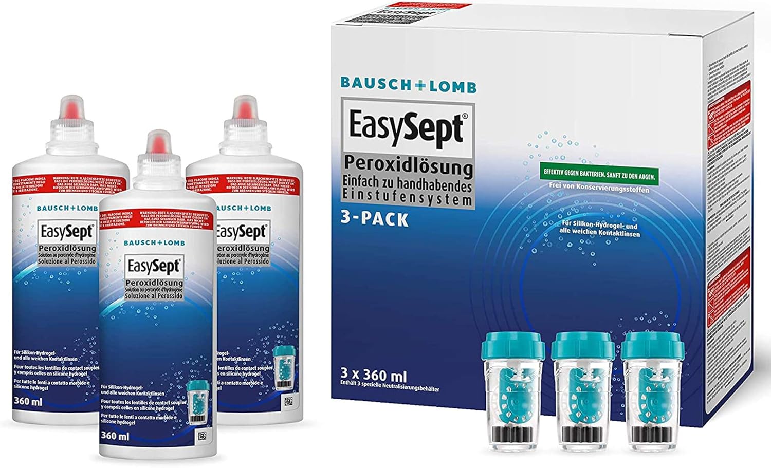 Bausch & Lomb Bausch + Lomb EasySept 3x360 ml