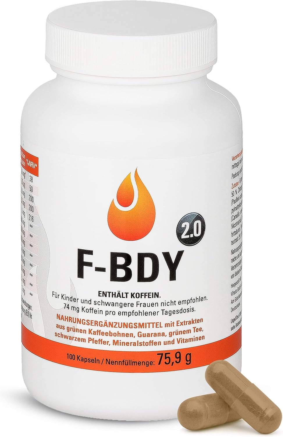 Vihado F-BDY 2.0 Metabolism Complex kapsuly pre ženy a mužov 100 kapsúl-exp:06/25