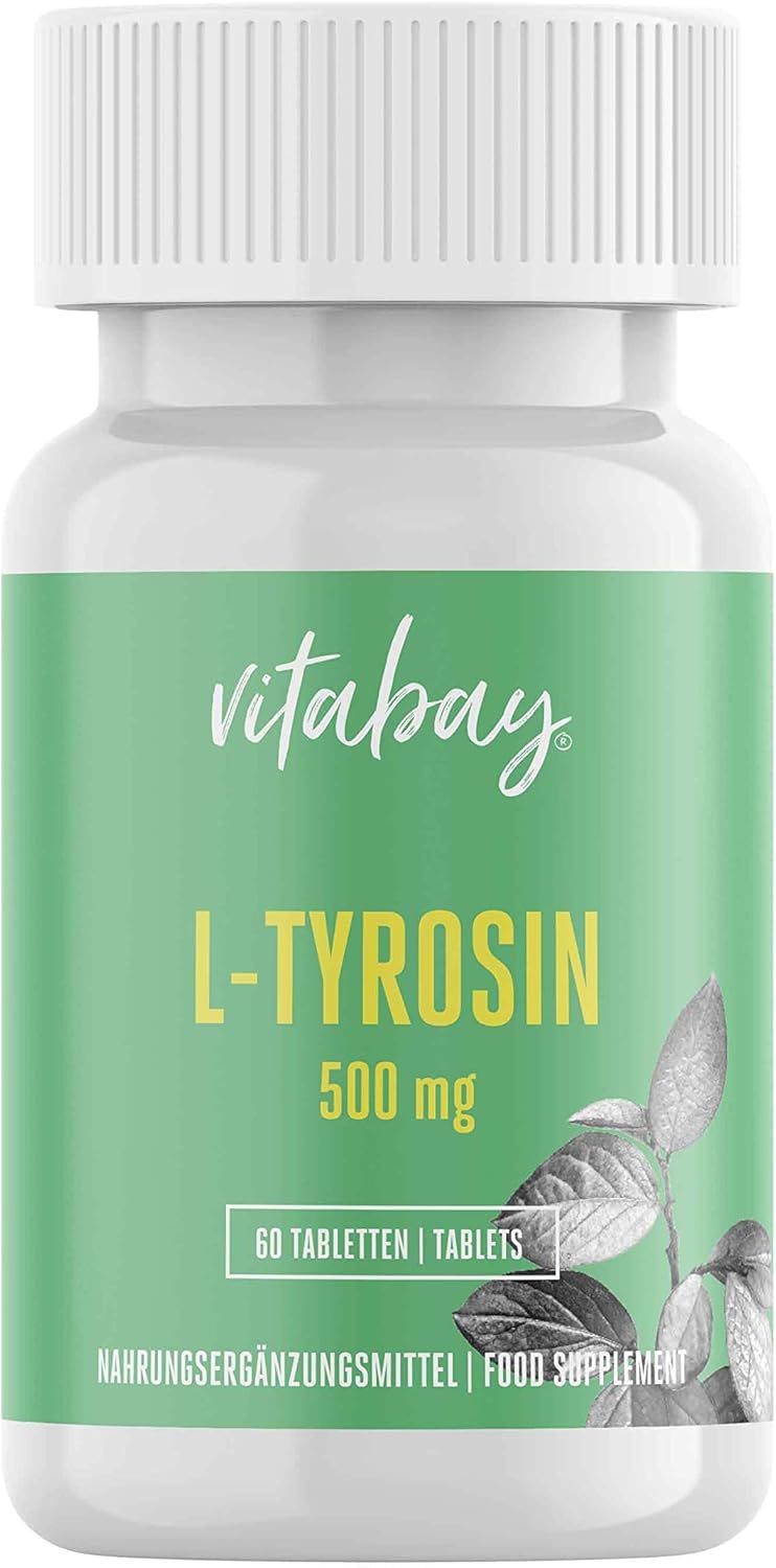 Vitabay L-Tyrozín, 60 vegánskych kapsúl Exp.: 2026+