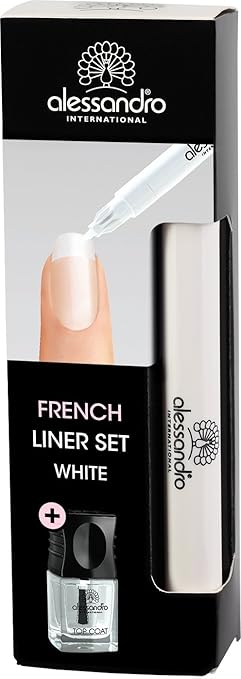 alessandro French Liner Set Milky White 1x3,2ml, 1x5ml
