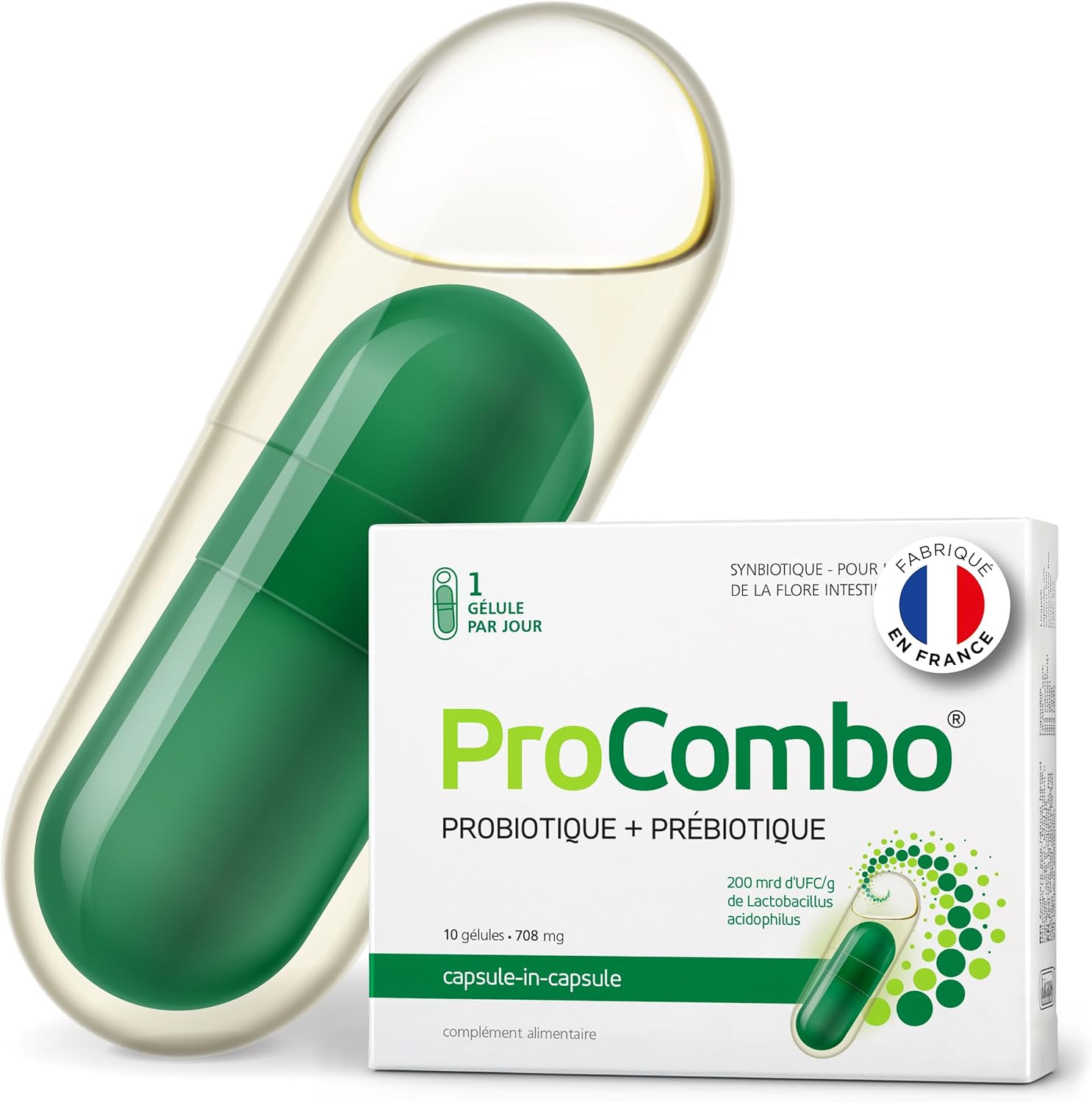 ProCombo probiotikum a prebiotikum pre zdravie čriev 200 miliárd 10 kapsúl Exp.: 7/2025