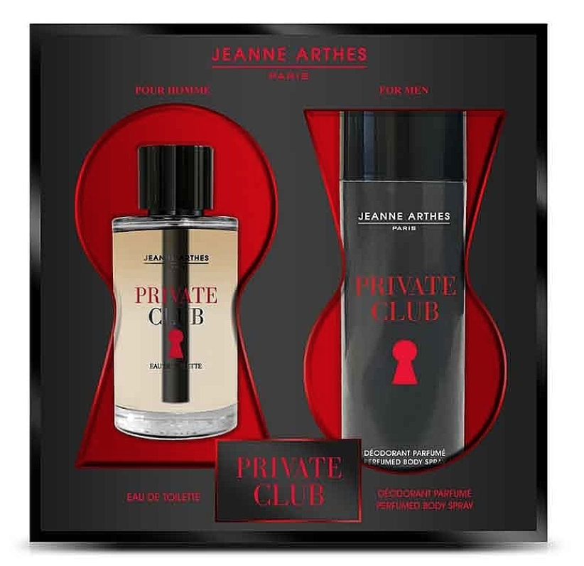 JEANNE ARTHES Private Club, EDT + Deodorant