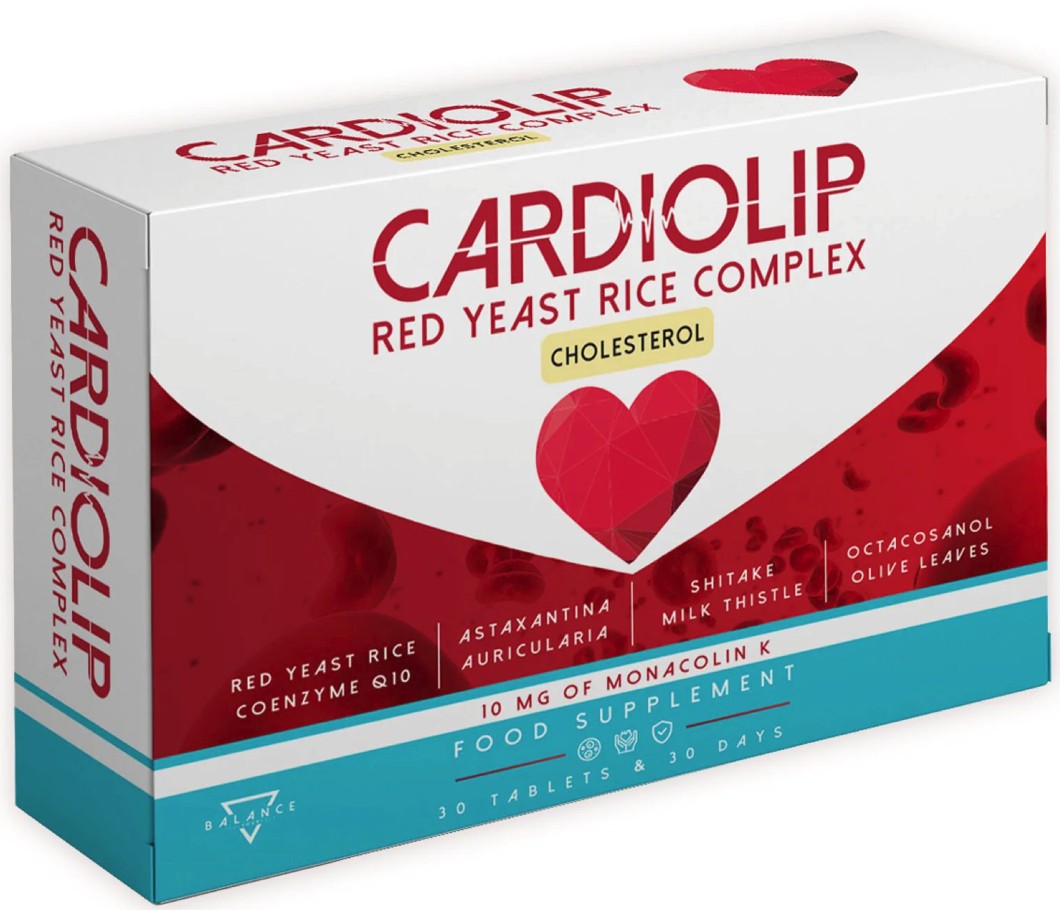 Balance Nutrition CARDIOLIP Červený kvasnicový ryžový cholesterol 30 tabliet