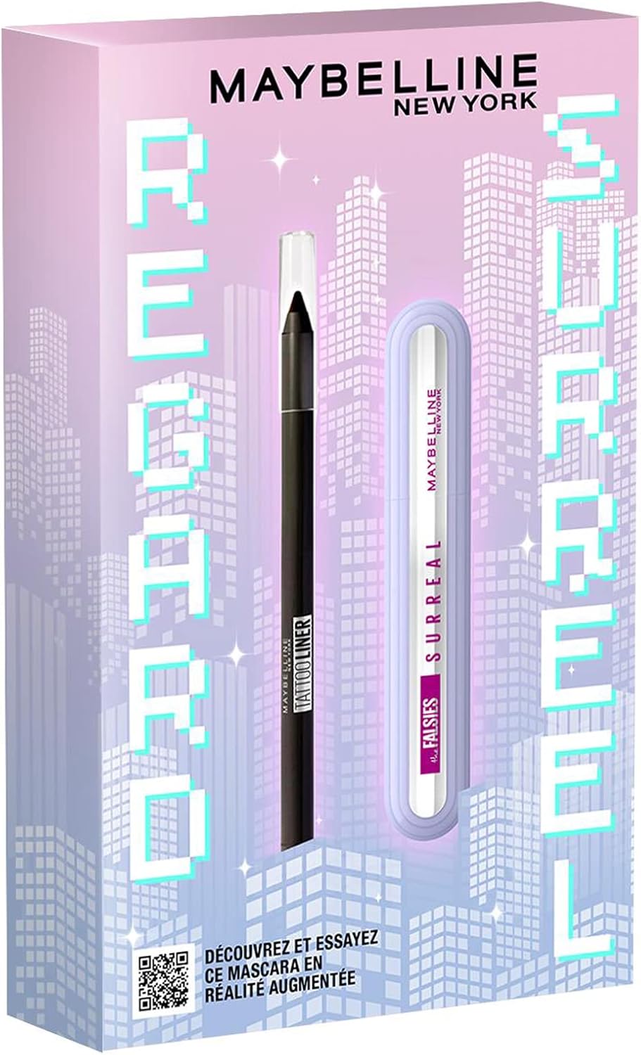 Maybelline New York - Surreal Look Set - riasenka 10 ml & vodeodolná gélová ceruzka 1,3 ml