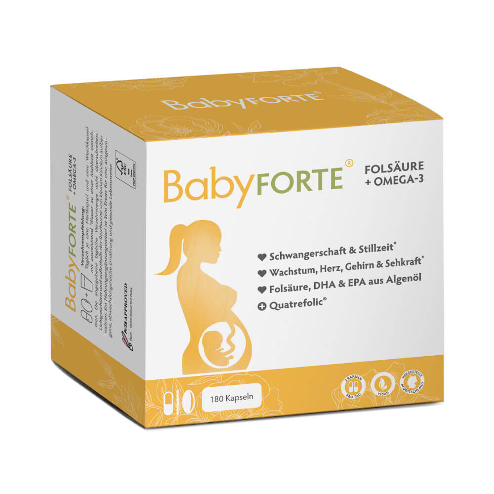 BabyFORTE Kyselina listová + Omega-3 180 kapsúl