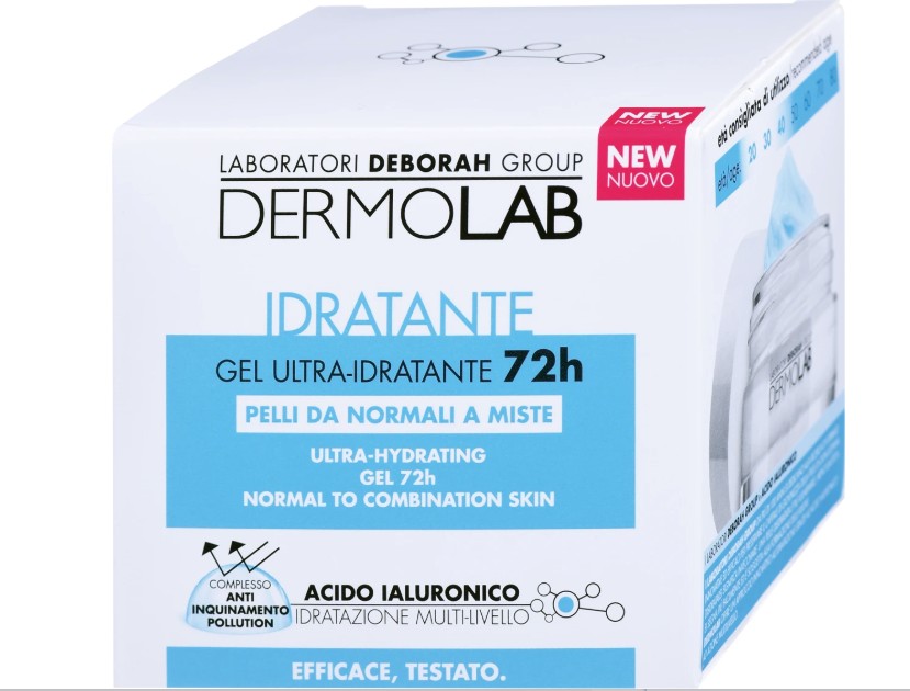 DERMOLAB 72h ultrahydratačný krém-gél s kyselinou hyalurónovou, 50 ml