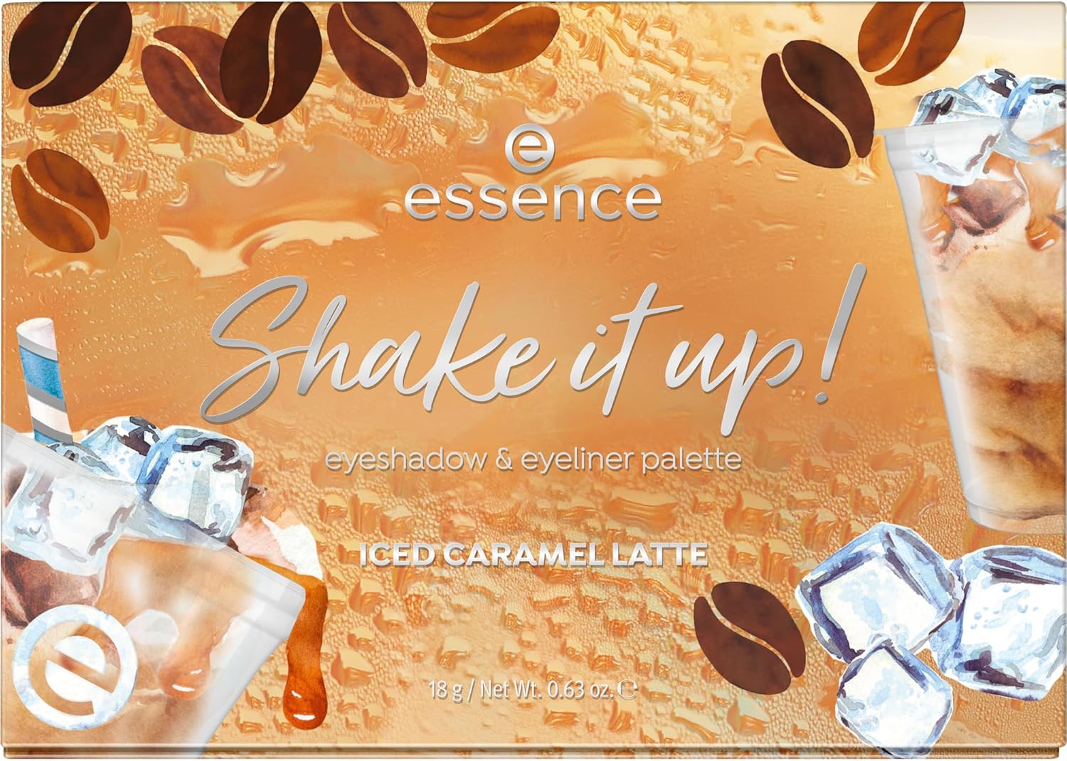 Essence Shake it up! Paletka očných tieňov a očných liniek č 02 Iced Caramel Latte