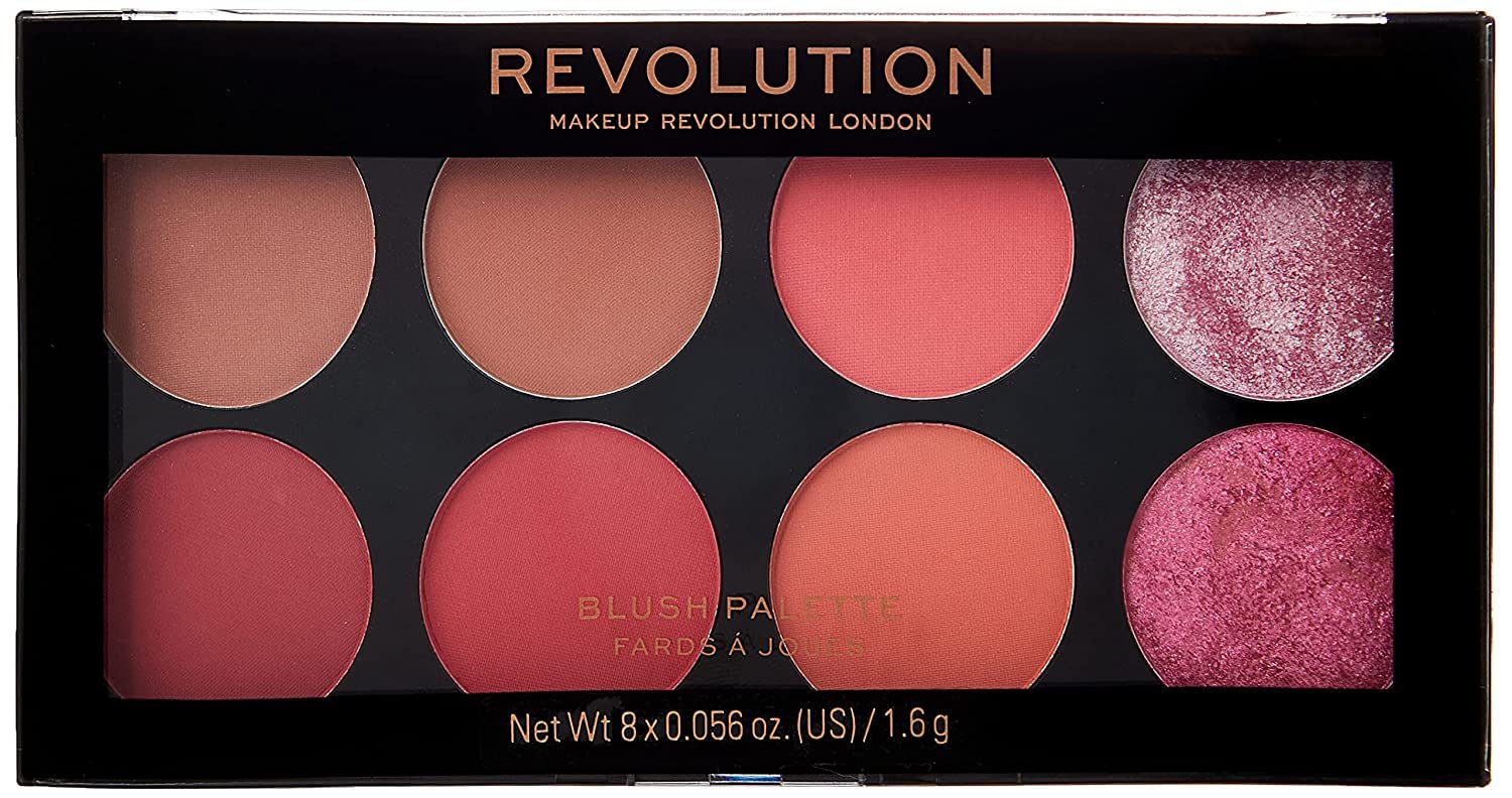 MAKEUP REVOLUTION - Ultra Blush Palette SUGAR AND SPICE líčenka 8 ks, 1,6 g