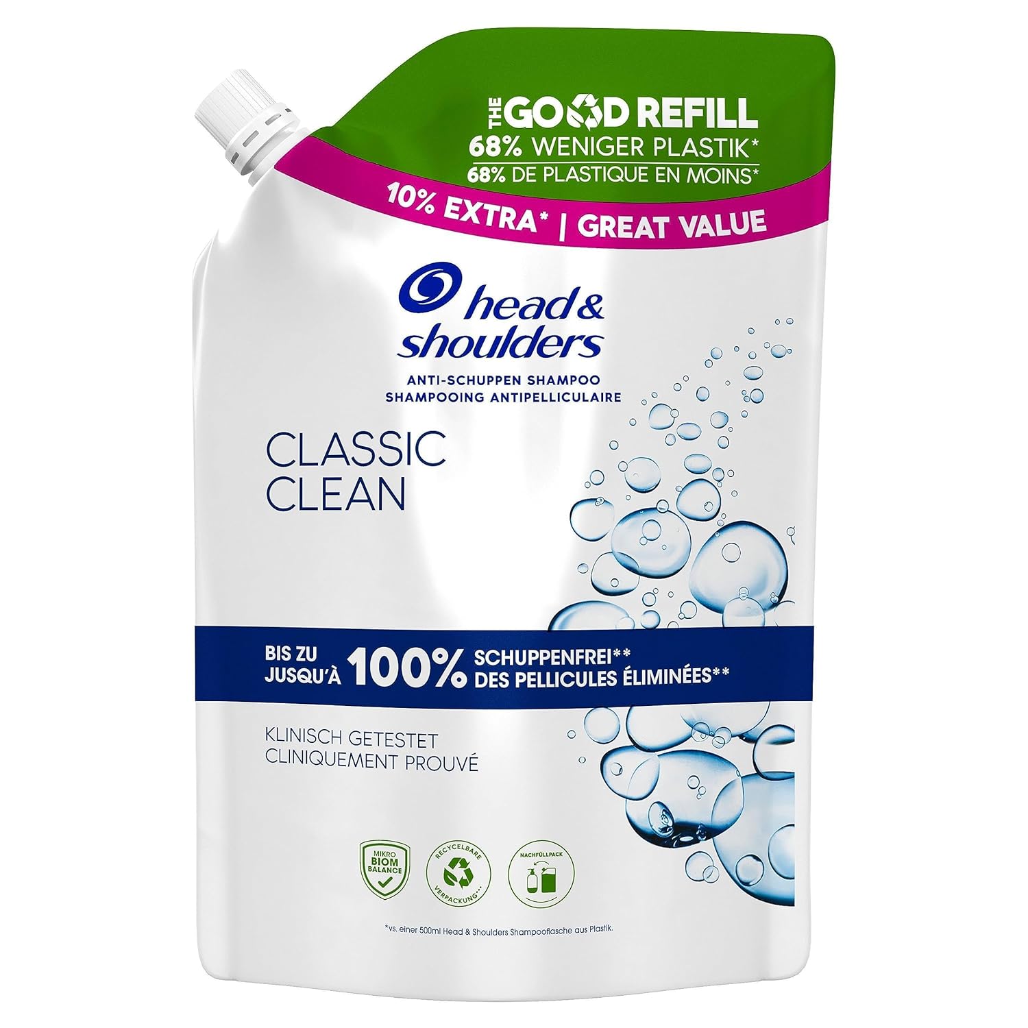Head & Shoulders Classic Clean Náplň šampónu 550 ml